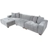 Home4You Kampinė sofa DAHLIA KK, šviesiai pilka