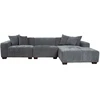Home4You Kampinė sofa COLLINS KK, pilka