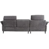 Home4You Kampinė sofa DAYTON LC, elektrinis atlošas, tamsiai pilka