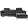 Home4You Kampinė sofa DAYTON RC, elektrinė, tamsiai pilka