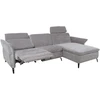 Home4You Kampinė sofa DAYTON RC, elektrinė, šviesiai pilka