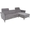 Home4You Kampinė sofa DAYTON RC, elektrinis atlošas, šviesiai pilka