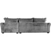 Home4You Kampinė sofa DIVI Dešininis Kampas, Pilka Veliūro Danga