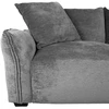 Home4You Kampinė sofa DIVI Dešininis Kampas, Pilka Veliūro Danga