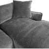 Home4You Kampinė sofa DIVI Dešininis Kampas, Pilka Veliūro Danga