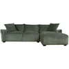 Home4You Kampinė sofa DIVI RC Mėtinės spalvos, dešininis kampas