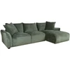 Home4You Kampinė sofa DIVI RC Mėtinės spalvos, dešininis kampas