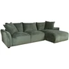 Home4You Kampinė sofa DIVI RC Mėtinės spalvos, dešininis kampas