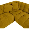 Home4You Kampinė sofa FORTE U-shape, Rudai Geltona, Dešininis Kampas