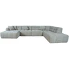 Home4You Kampinė sofa FORTE U formos, RC, smėlio spalvos