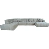 Home4You Kampinė sofa FORTE U formos, LC, smėlio spalvos