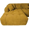 Home4You Kampinė sofa FORTE U-shape, Rudai Geltona, Dešininis Kampas