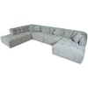Home4You Kampinė sofa FORTE U formos, LC, smėlio spalvos