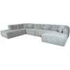 Home4You Kampinė sofa FORTE U formos, LC, smėlio spalvos