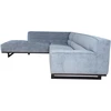 Home4You Kampinė sofa HASSO LC, Sidabrinė pilka, Kairinis kampas