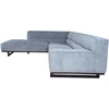 Home4You Kampinė sofa HASSO LC, Sidabrinė pilka, Kairinis kampas