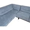 Home4You Kampinė sofa HASSO LC, Sidabrinė pilka, Kairinis kampas
