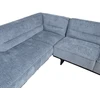 Home4You Kampinė sofa HASSO LC, Sidabrinė pilka, Kairinis kampas