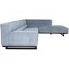 Home4You Kampinė sofa HASSO RC Sidabrinė pilka