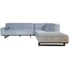 Home4You Kampinė sofa HASSO RC Sidabrinė pilka