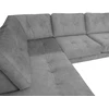 Home4You Kampinė sofa HEIVI LC pilka aksominė