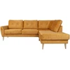 Home4You Kampinė sofa HEIVI DK, geltona