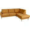 Home4You Kampinė sofa HEIVI DK, geltona