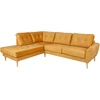Home4You Kampinė sofa HEIVI KK, geltona.