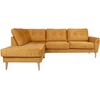 Home4You Kampinė sofa HEIVI KK, geltona.