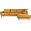 Home4You Kampinė sofa HEIVI DK, geltona