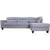 Home4You Kampinė sofa HELSINKI DK, šviesiai pilka