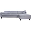Home4You Kampinė sofa HELSINKI DK, šviesiai pilka
