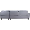 Home4You Kampinė sofa HELSINKI DK, šviesiai pilka