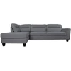 Home4You Kampinė sofa HELSINKI LC, tamsiai pilka