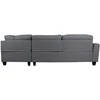 Home4You Kampinė sofa HELSINKI DK, tamsiai pilka