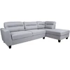 Home4You Kampinė sofa HELSINKI DK, šviesiai pilka