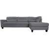 Home4You Kampinė sofa HELSINKI DK, tamsiai pilka
