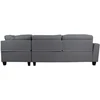 Home4You Kampinė sofa HELSINKI DK, tamsiai pilka
