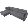 Home4You Kampinė sofa HELSINKI KK, tamsiai pilka