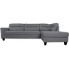 Home4You Kampinė sofa HELSINKI DK, tamsiai pilka