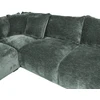 Home4You Kampinė sofa ir pufas DIVI mėtų žalumo