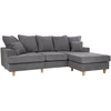 Home4You Kampinė sofa JAMAICA pilka