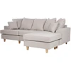Home4You Kampinė sofa JAMAICA šviesiai pilka