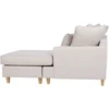 Home4You Kampinė sofa „JAMAICA“, šviesiai pilkos spalvos