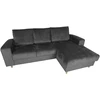 Home4You Kampinė sofa KARL RC Pilka, 240x154 cm, Dešininė pusė