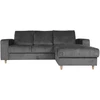 Home4You Kampinė sofa KARL RC Pilka, 240x154 cm, Dešininė pusė
