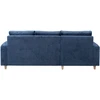 Home4You Sofa KARL Kairinis kampas, Tamsiai mėlyna