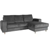 Home4You Kampinė sofa KARL RC Pilka, 240x154 cm, Dešininė pusė
