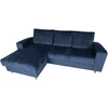 Home4You Sofa KARL Kairinis kampas, Tamsiai mėlyna