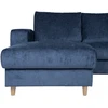 Home4You Sofa KARL Kairinis kampas, Tamsiai mėlyna